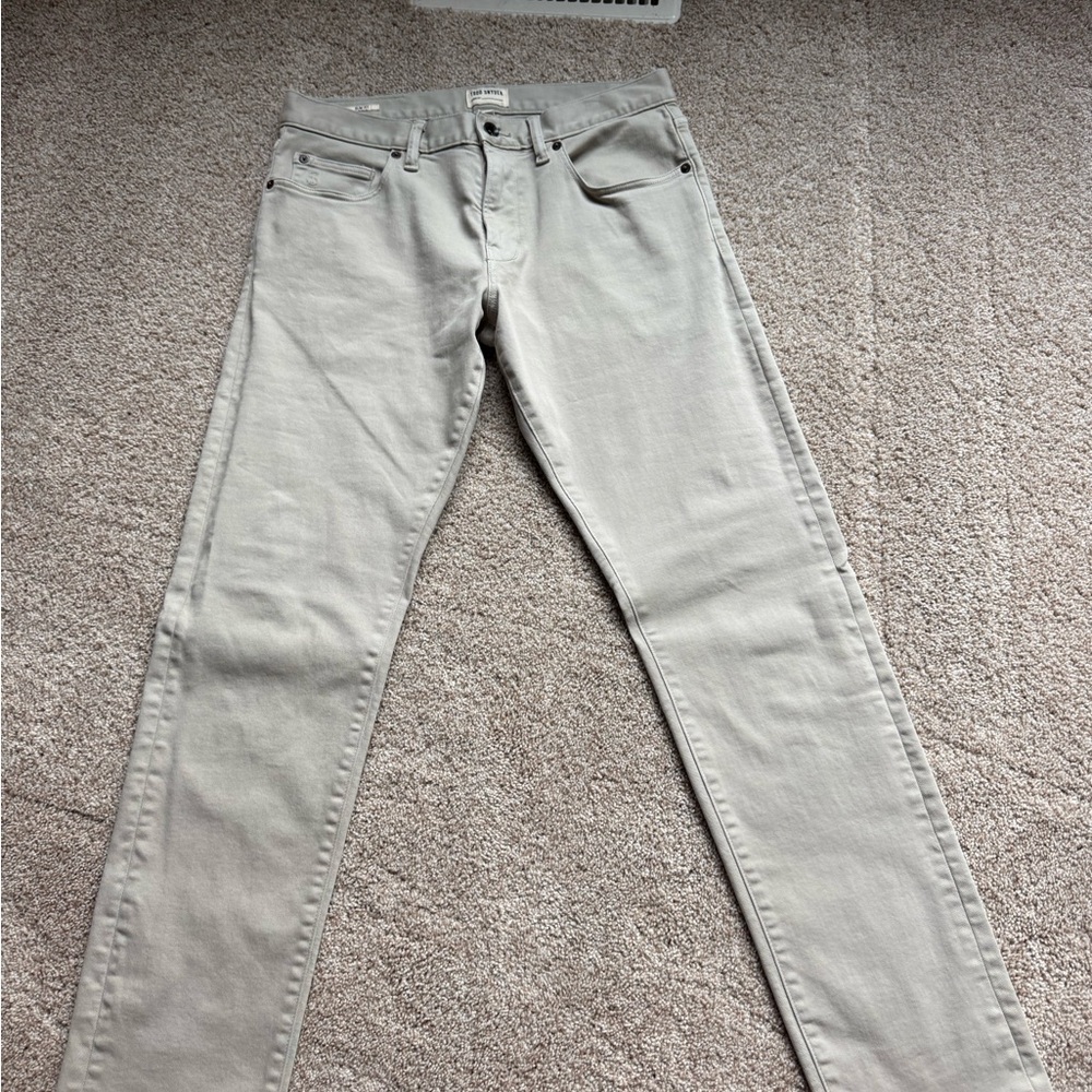 Todd Snyder Slim Fit 5 Pocket Chino 29x32 tailored to 29x30 manor grey